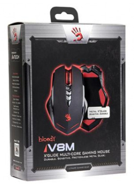 Мышь A4Tech V8M Bloody Black USB V-Track