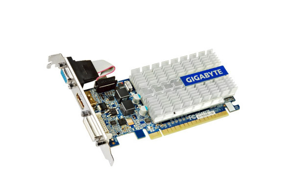 GF GT210 1Gb DDR3 PCIe Gigabyte (GV-N210SL-1GI)