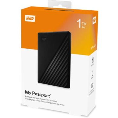 Зовнішній жорсткий диск 2.5" 1TB WD (WDBYVG0010BBK-WESN) Зовнішній жорсткий диск 2.5" 1TB WD (WDBYVG0010BBK-WESN)