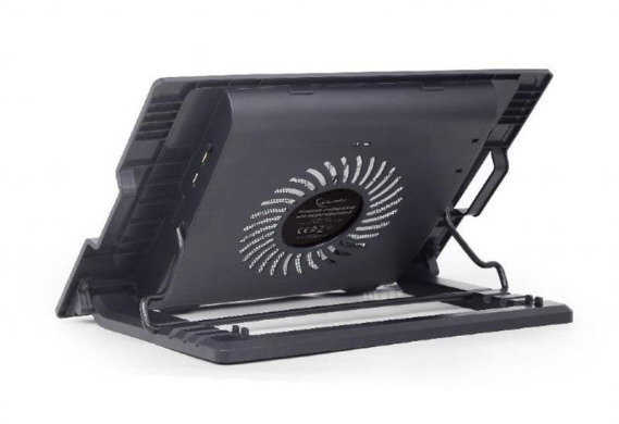 Подставка для ноутбука Gembird до 17", 1x150 mm fan, black (NBS-1F17T-01) Подставка для ноутбука Gembird до 17", 1x150 mm fan, black (NBS-1F17T-01)