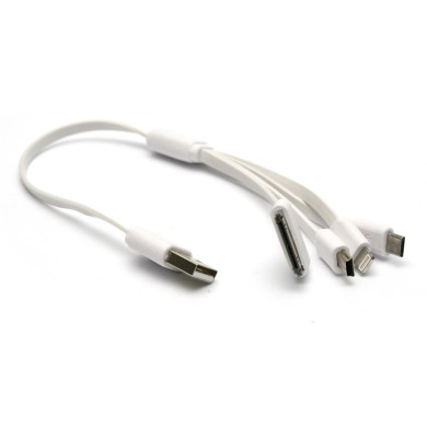 PowerPlant PB-LA9236 7800mAh Beige (PPLA9236) + универсальный кабель