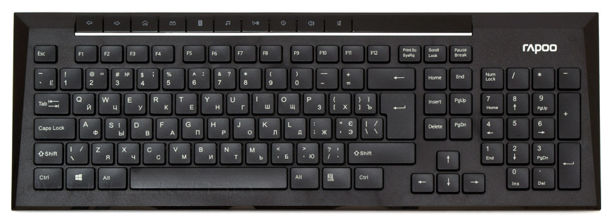 Комплект (клавиатура, мышь) RAPOO 8200p wireless, черный
