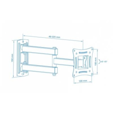 Кронштейн Walfix R-283B (VESA100x100) Кронштейн Walfix R-283B (VESA100x100)