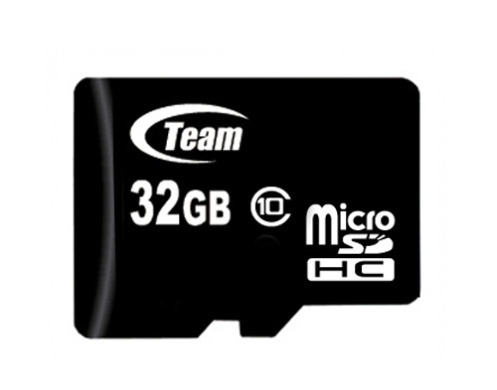 Карта памяти MicroSDHC 32GB Class 10 Team + SD-adapter (TUSDH32GCL1003)