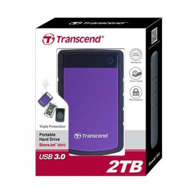 Внешний жесткий диск 2.5" 2TB Transcend (TS2TSJ25H3P)