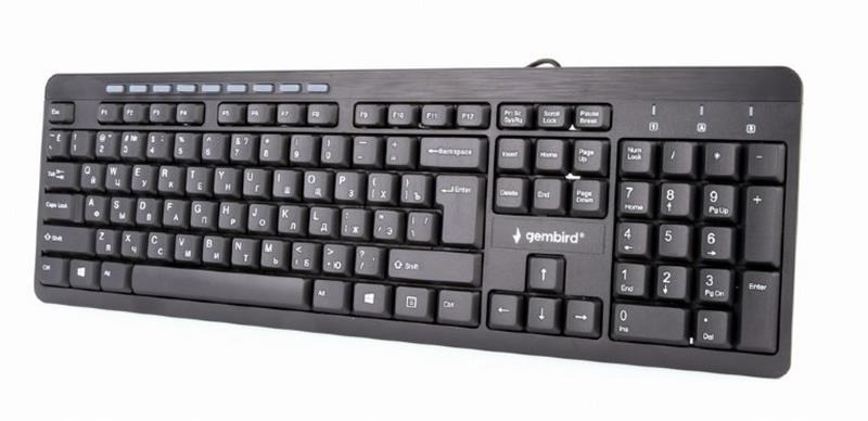 Клавиатура Gembird KB-UM-106-UA USB Black (KB-UM-106-UA) Клавиатура Gembird KB-UM-106-UA USB Black (KB-UM-106-UA)