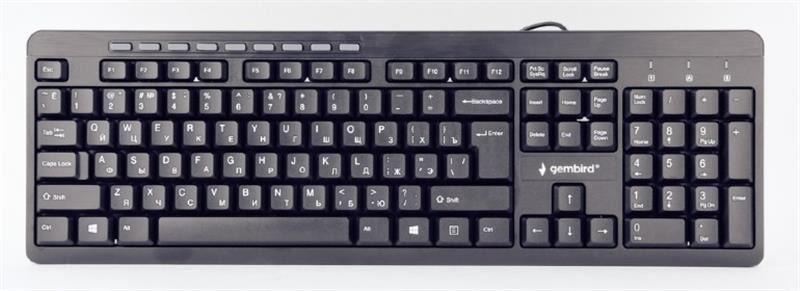 Клавиатура Gembird KB-UM-106-UA USB Black (KB-UM-106-UA) Клавиатура Gembird KB-UM-106-UA USB Black (KB-UM-106-UA)