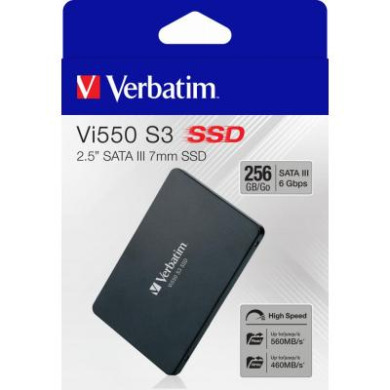 SSD 256GB Verbatim SSD Vi550 S3 2.5" SATAIII 3D NAND TLC (49351)