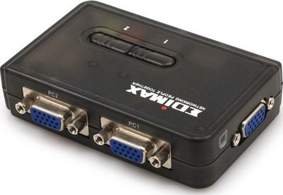 KVM Edimax EK-PAK2 с поддержкой Audio/Mic на 2 ПК с комплектом кабелей