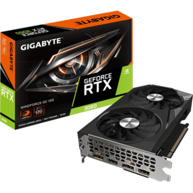 GIGABYTE GeForce RTX3060 12Gb WINDFORCE OC (GV-N3060WF2OC-12GD) GIGABYTE GeForce RTX3060 12Gb WINDFORCE OC (GV-N3060WF2OC-12GD)