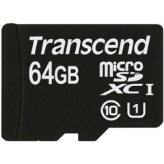 Transcend 64Gb microSDXC Class10 UHS-I (TS64GUSDU1)