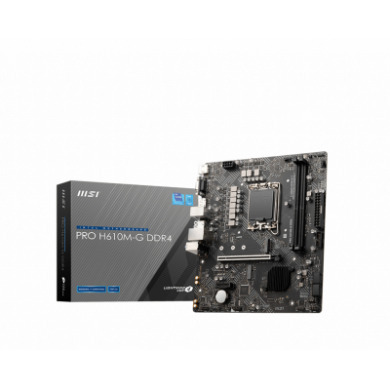MSI PRO H610M-G DDR4 Socket 1700 MSI PRO H610M-G DDR4 Socket 1700