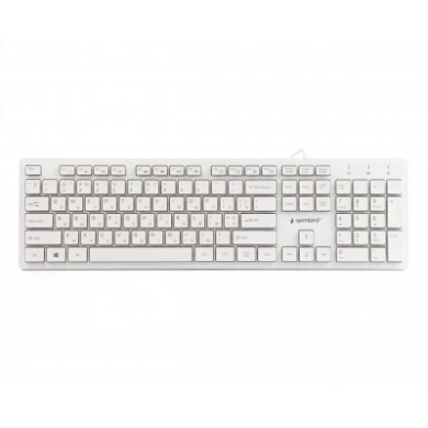 Клавиатура Gembird KB-MCH-03-W-UA USB White (KB-MCH-03-W-UA) Клавиатура Gembird KB-MCH-03-W-UA USB White (KB-MCH-03-W-UA)