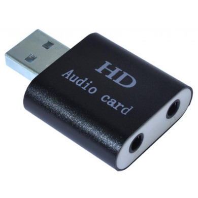 Dynamode USB 8 (7.1) каналов 3D алюминий, черная (44888)