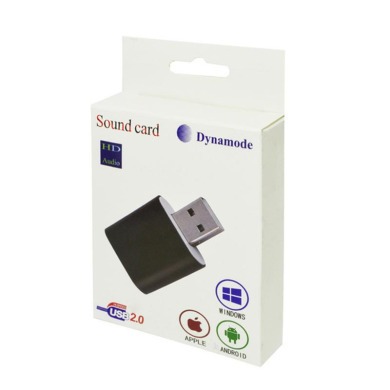 Dynamode USB 8 (7.1) каналов 3D алюминий, черная (44888)