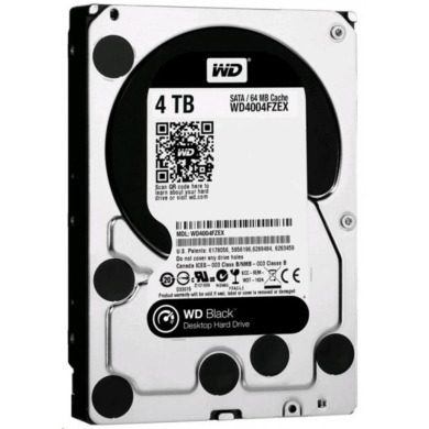 HDD SATA 4.0TB WD Black 7200rpm 128MB (WD4004FZWX)
