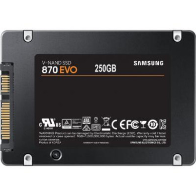 SSD 2.5" 250GB 870 EVO Samsung (MZ-77E250BW)