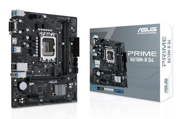 Материнская плата ASUS PRIME H610M-R D4-SI Материнская плата ASUS PRIME H610M-R D4-SI