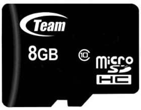 Карта памяти Team 8Gb microSDHC class 10 (TUSDH8GCL1003)