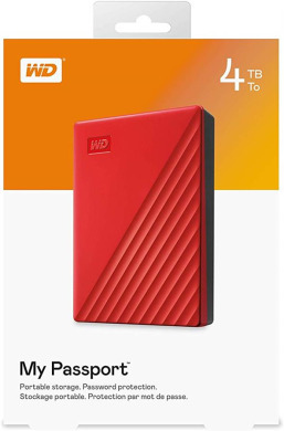 Зовнішній жорсткий диск 2.5" 4TB My Passport Portable WD (WDBPKJ0040BRD-WESN)