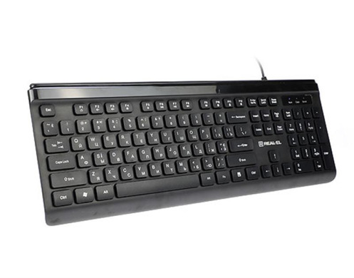 Клавіатура REAL-EL Comfort 7085 Ukr Black