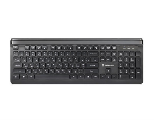 Клавіатура REAL-EL Comfort 7085 Ukr Black
