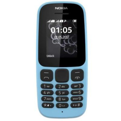 Nokia 105 New 2017 Dual Sim Blue