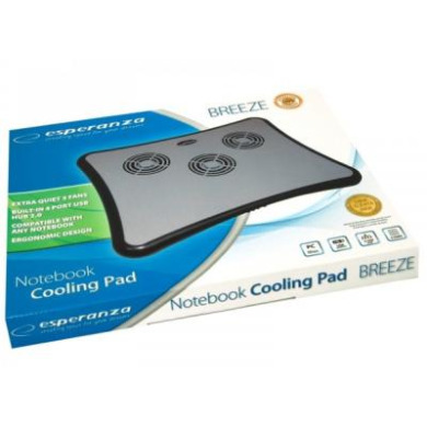 Esperanza Breeze Notebook Cooling Pad to size 15.6" (EA102)