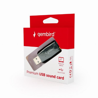 Gembird SC-USB2.0-01 black USB2.0-Audio