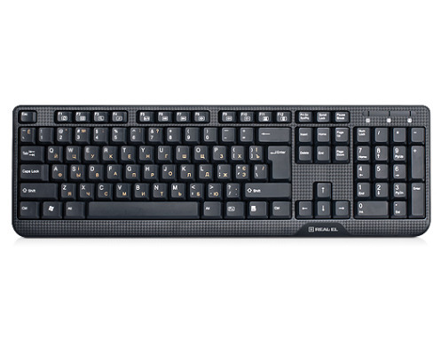 Клавиатура REAL-EL Standard 500 Ukr Black